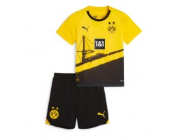 Borussia Dortmund kläder Barn 2023-24 Hemmatröja Kortärmad (+ korta byxor)